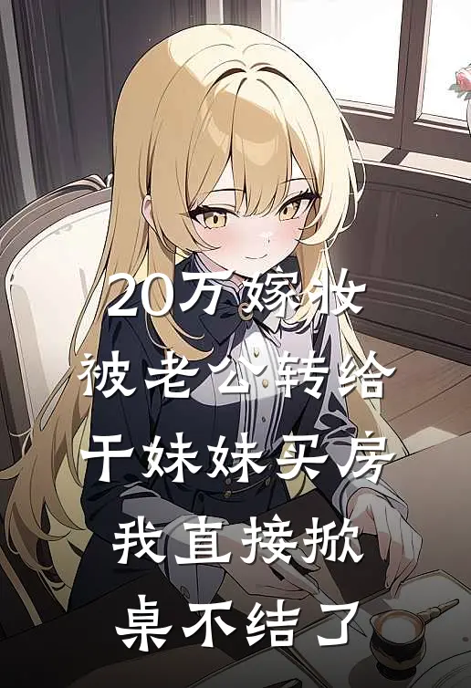 20万嫁妆被老公转给干妹妹买房，我直接掀桌不结了